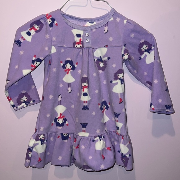 Just one you ice skater‎ fleece pajama gown fleece size 2t 
Soft fleece winter - Picture 1 of 5